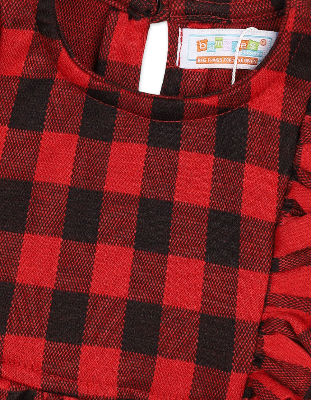 Dress Bambies® Ruffled Plaid Red at Zubaidas® - Pakistan’s No. 1 and the most trusted baby and kids store for over 50 years. Shop Online. Nationwide Delivery. Best Prices.