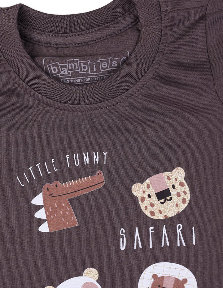 Dumbries Little Funny Safari Crew T-Shirt at Zubaidas Official™ Pakistan