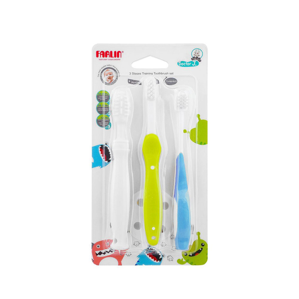 Farlin Tooth Brush Set - Blue - BF-118A