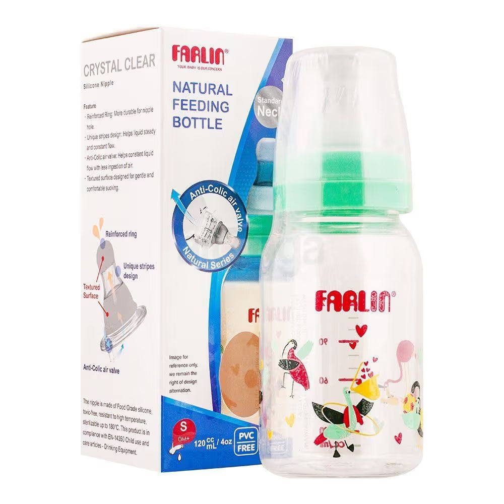 Farlin Feeding Bottle 4 Oz Green - NF-868