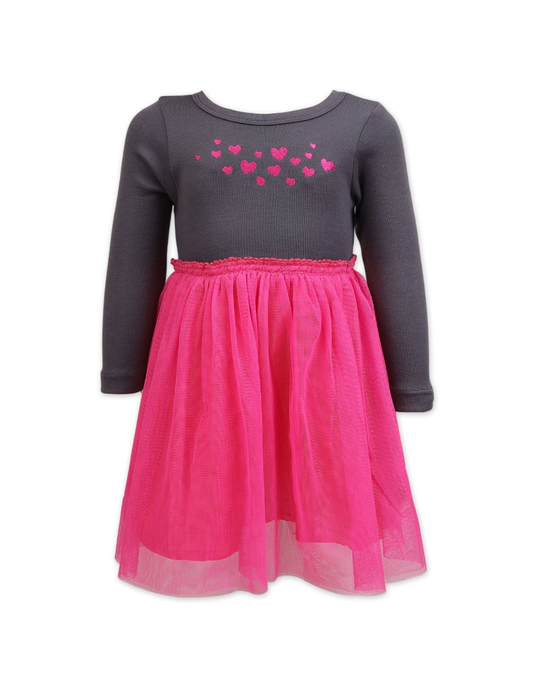 Festive Dress Bambies Hearts Pink at Zubaidas