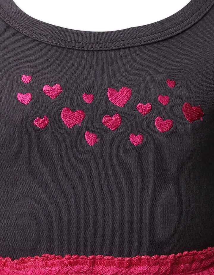 Festive Dress Bambies Hearts Pink at Zubaidas - Pakistan's No. 1 and most trusted baby and kids store for over 50 years.