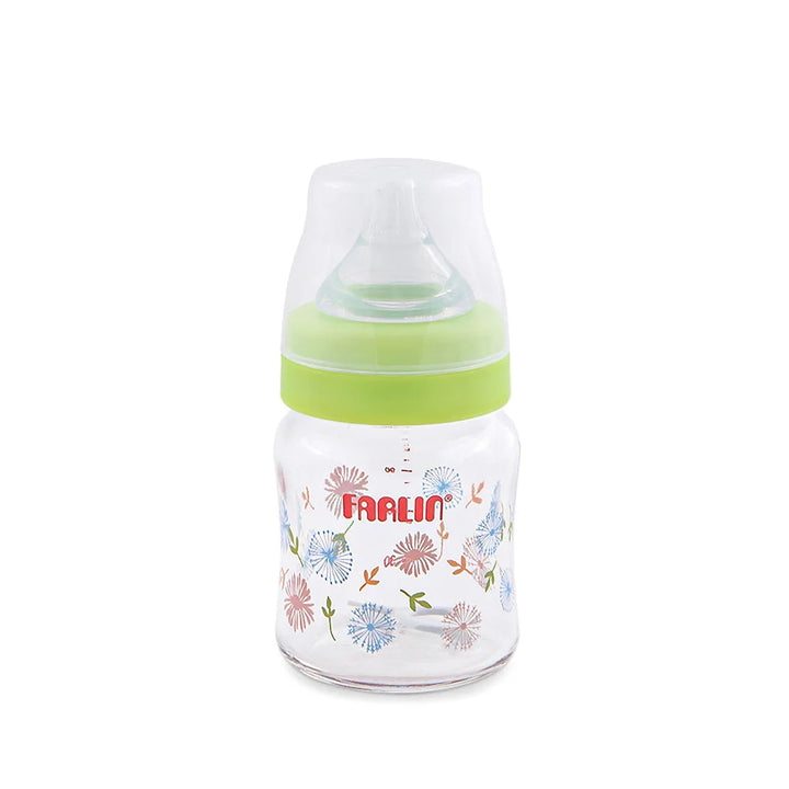 Zubaida's Farlin Wide-Neck Glass Feeding Bottle 120ml - AB-32005-M