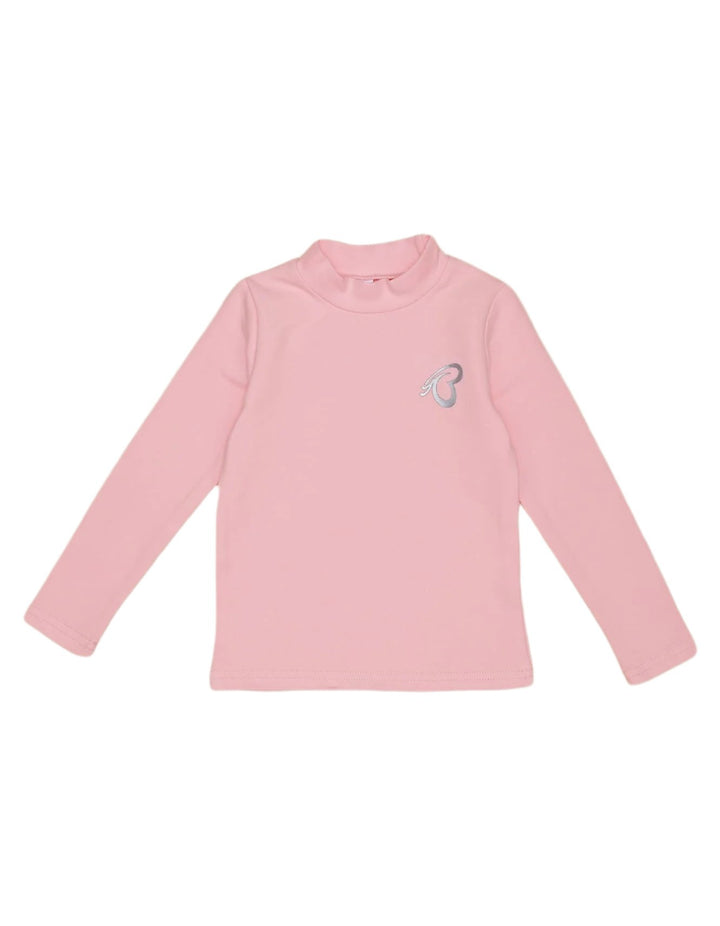 Girls Mock Neck Bambies Pink at Zubaidas