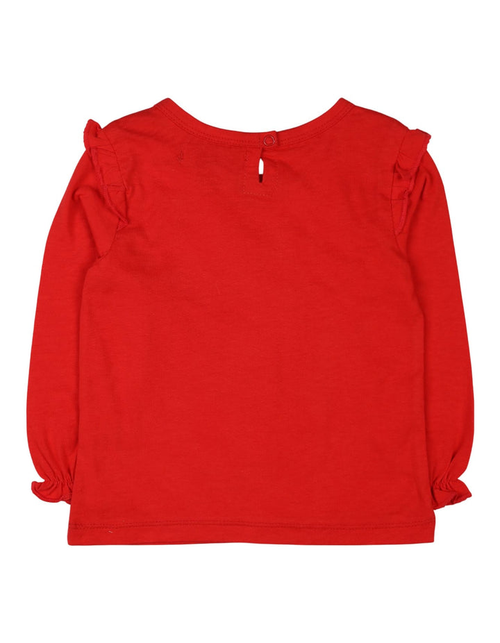 Girls Printed Winter Tops Bambies Sun and Fun Time Red at Zubaidas Official Pakistan