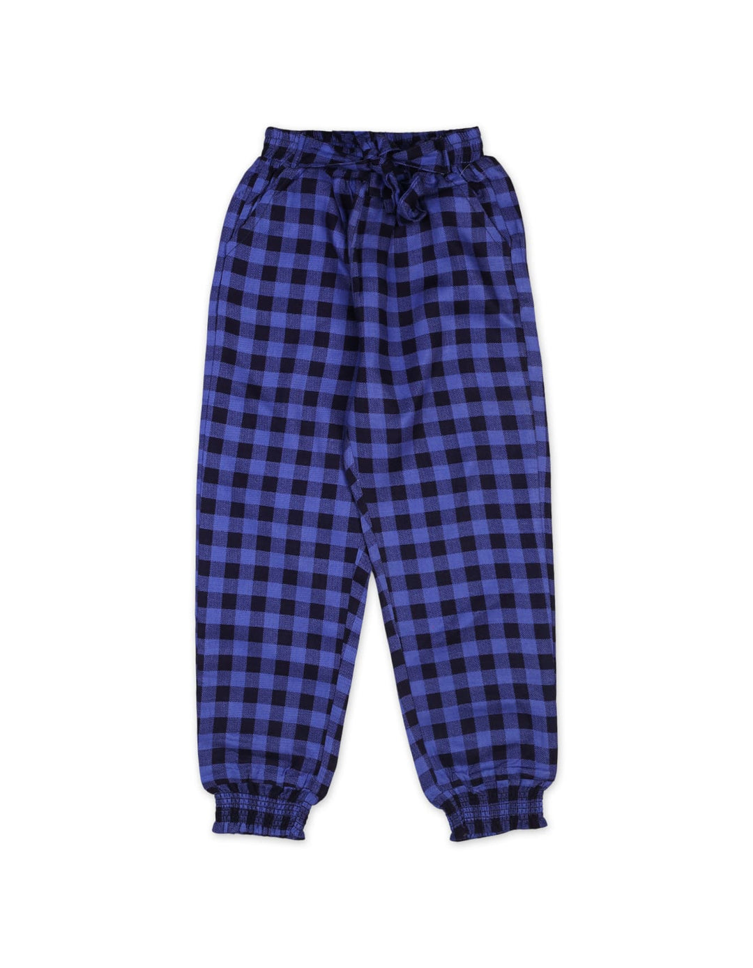 Girls Trouser Checkered Bambies Blue at Zubaidas