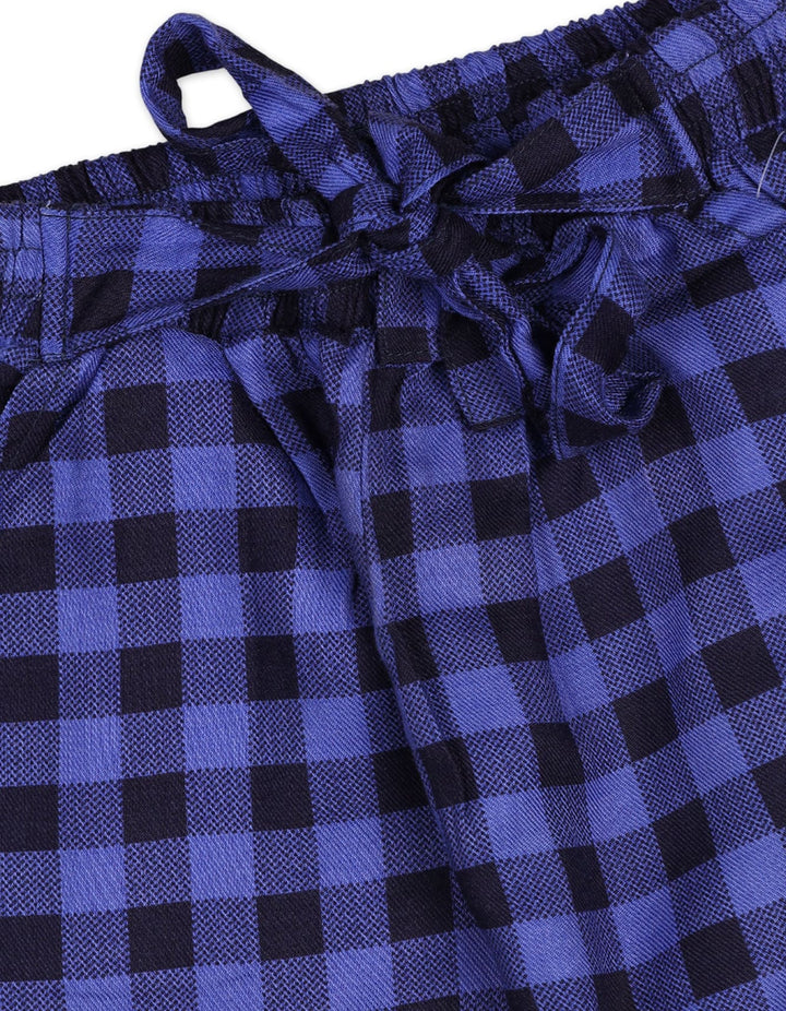 Girls Trouser Checkered Bambies Blue at Zubaidas