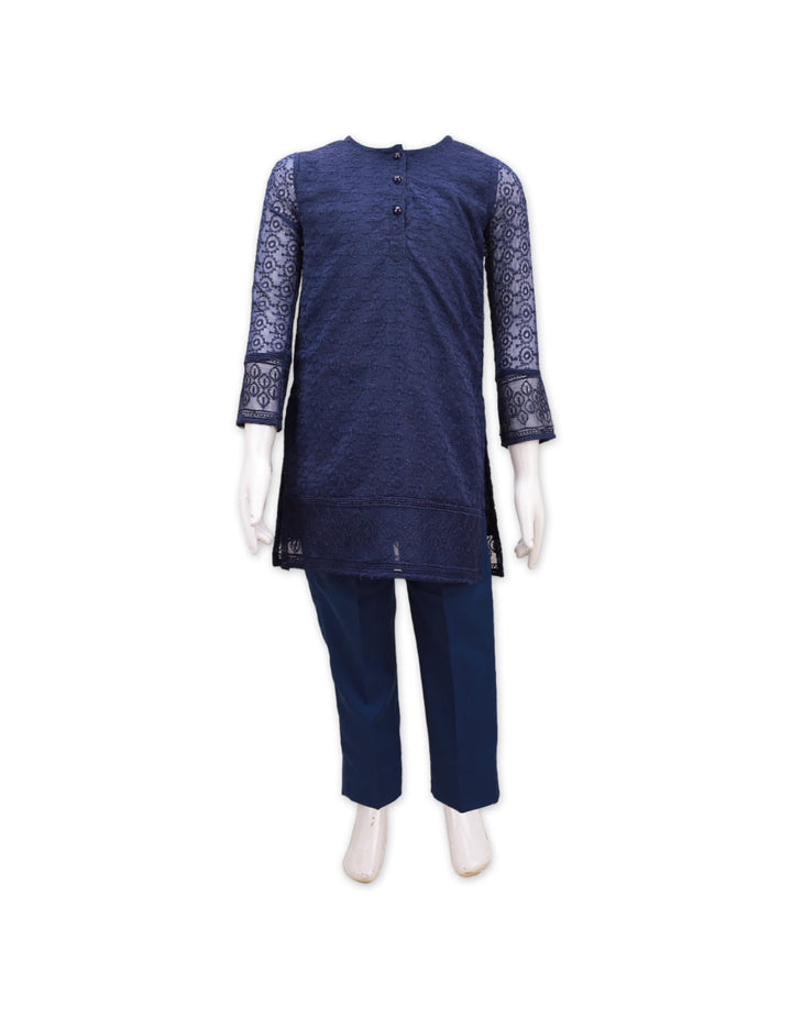Girls Co-Ord Suit Set 2 Pieces Bambies® Navy Blue  at Zubaidas® – Pakistan’s No. 1 and Most Trusted Baby &amp; Kids Store for Over 50 Years. Shop Online. Nationwide Delivery. Best Prices.