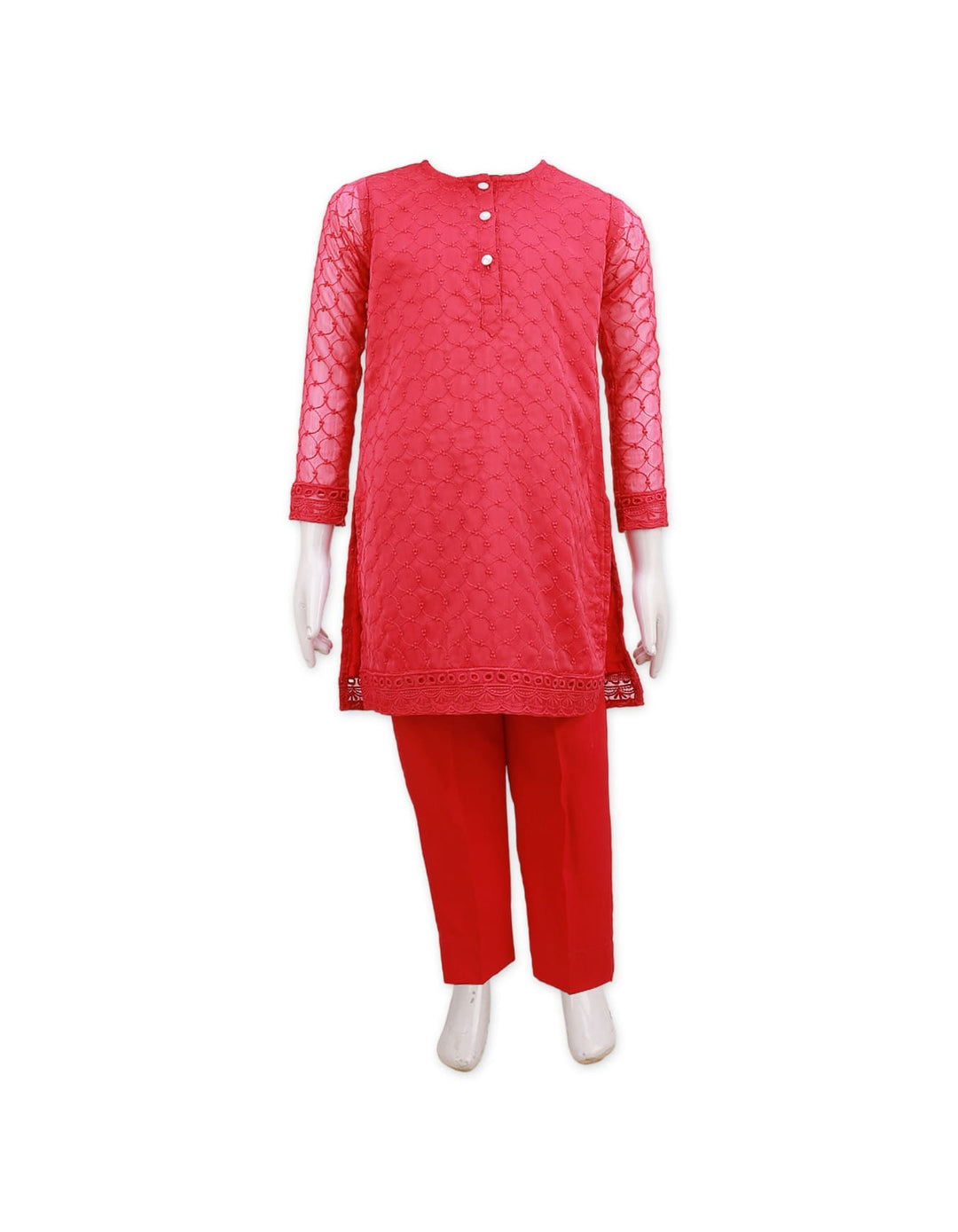 Girls Co-Ord Suit Set 2 Pieces Bambies® Red II at Zubaidas® – Pakistan’s No. 1 and Most Trusted Baby &amp; Kids Store for Over 50 Years. Shop Online. Nationwide Delivery. Best Prices.