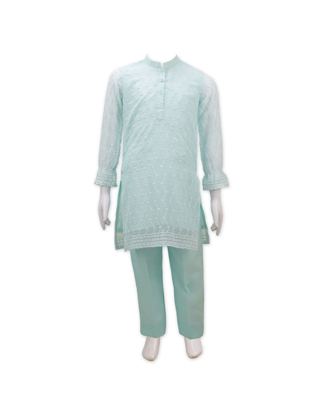 Girls Co Ord Suit Set 2 Pieces Bambies® Aqua Blue at Zubaidas® – Pakistan’s No. 1 and Most Trusted Baby &amp; Kids Store for Over 50 Years. Shop Online. Nationwide Delivery. Best Prices.