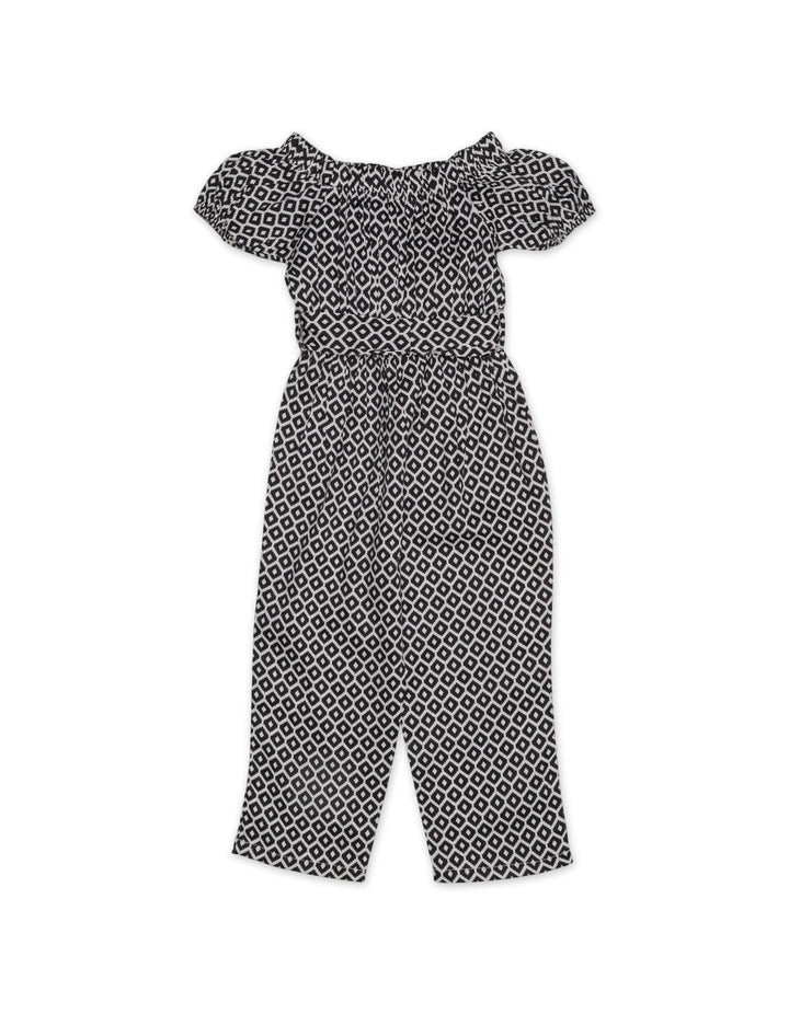 Girls Jumpsuits Bambies® Black and White Printed Off Shoulder at Zubaidas® - Pakistan’s No. 1 and the most trusted baby and kids store for over 50 years. Shop Online. Nationwide Delivery. Best Prices.