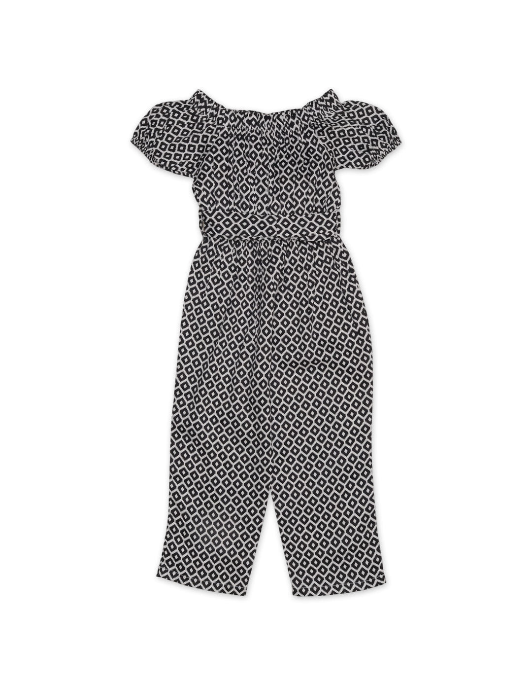 Girls Jumpsuits Bambies® Black and White Printed Off Shoulder&nbsp;at Zubaidas® - Pakistan’s No. 1 and the most trusted baby and kids store for over 50 years. Shop Online. Nationwide Delivery. Best Prices.
