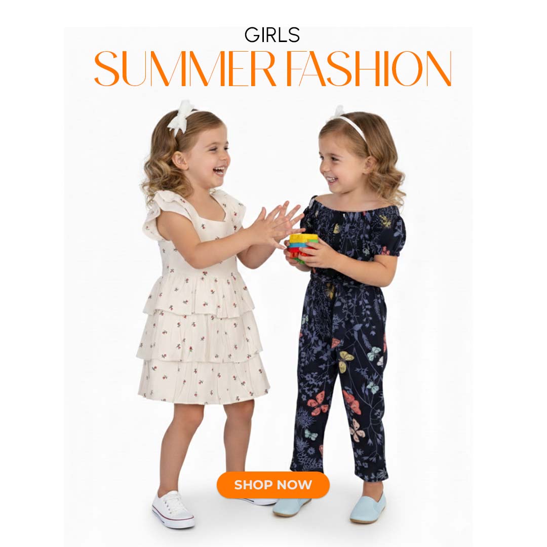 Girls Summer Fashion at Zubaidas® - Pakistan’s No. 1 and the most trusted baby and kids store for over 50 years. Shop Online. Nationwide Delivery. Best Prices.