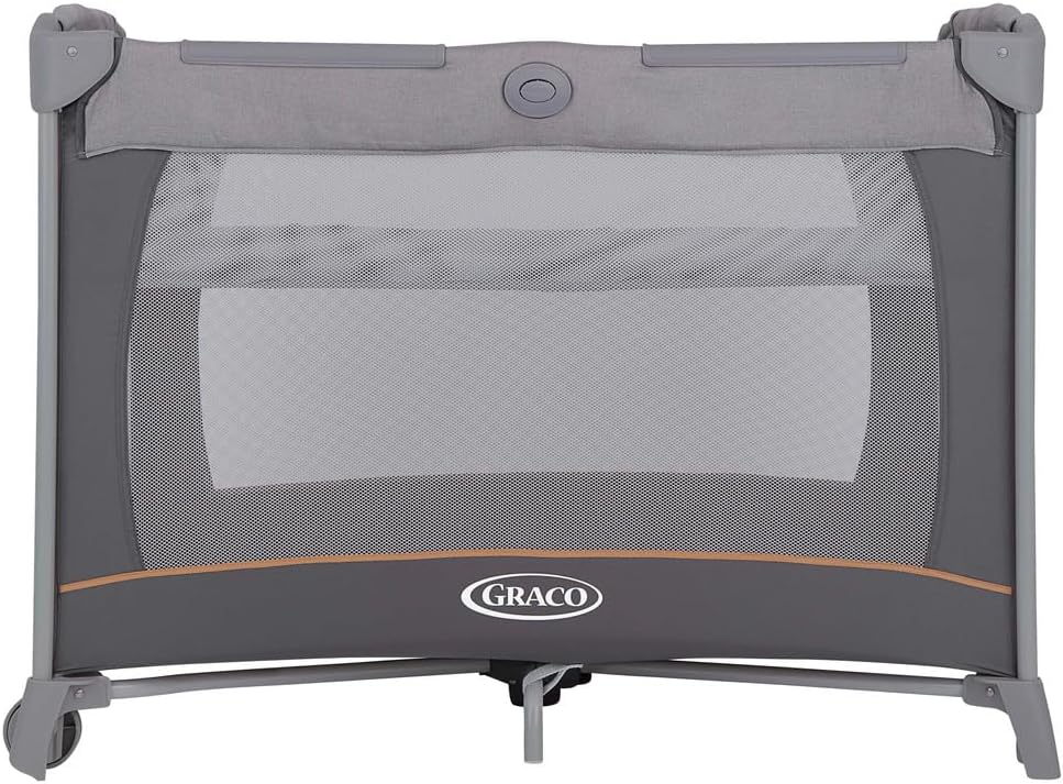 Graco® Contour® Travel Cot with Bassinet Pebble 9E989PBLEU at Zubaidas® - Pakistan’s No. 1 and the most trusted baby and kids store for over 50 years. Shop Online. Nationwide Delivery. Best Prices.