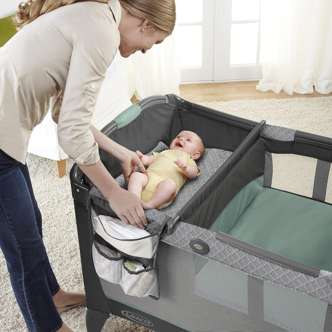 Graco® Pack 'n Play® Change 'N Carry™ Playard Manor G-9E100MAO 1893893 at Zubaidas® - Pakistan’s No. 1 and the most trusted baby and kids store for over 50 years. Shop Online. Nationwide Delivery. Best Prices
