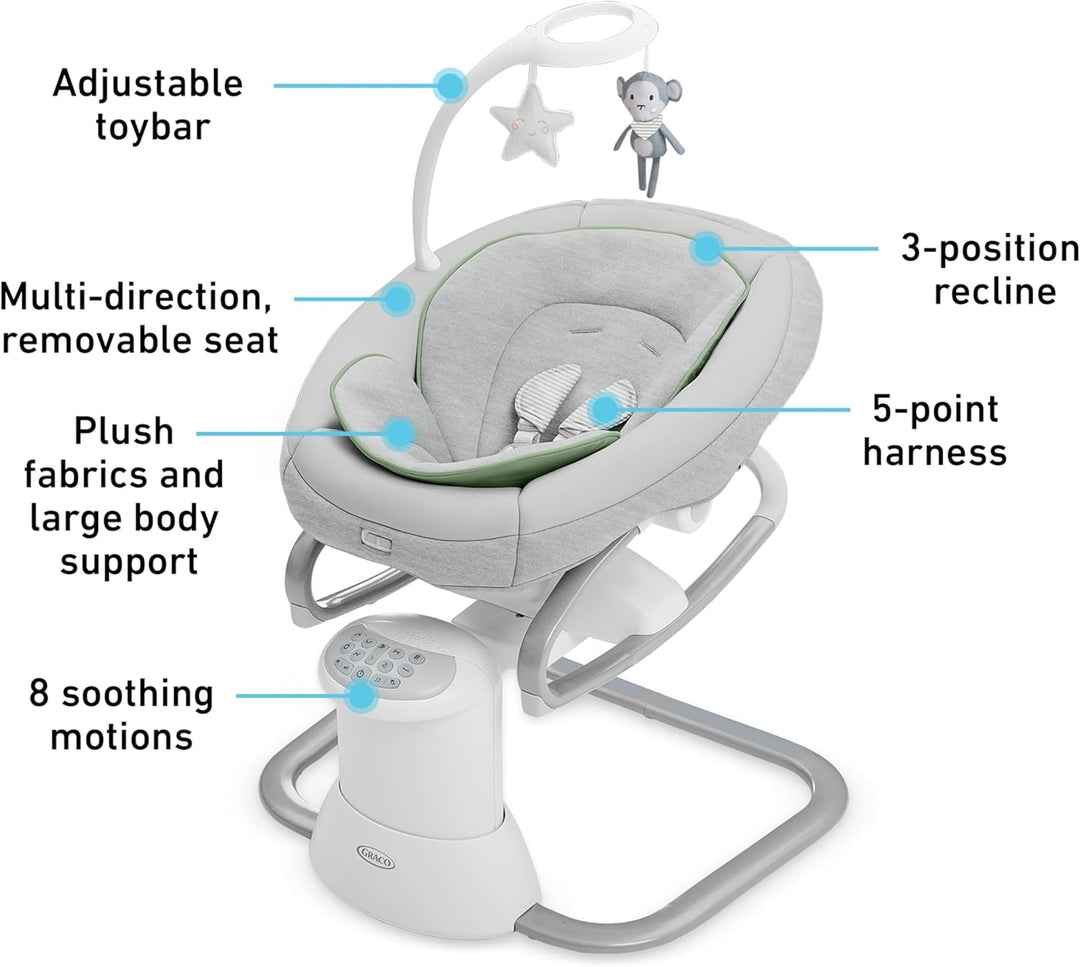Graco® Soothe My Way™ Swing with Removable Rocker Madden G-1AP53MEN 2137842 at Zubaidas® - Pakistan’s No. 1 and the most trusted baby and kids store for over 50 years. Shop Online. Nationwide Delivery. Best Prices.