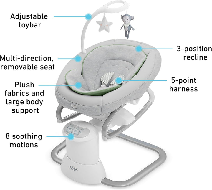 Graco® Soothe My Way™ Swing with Removable Rocker Madden G-1AP53MEN 2137842 at Zubaidas® - Pakistan’s No. 1 and the most trusted baby and kids store for over 50 years. Shop Online. Nationwide Delivery. Best Prices.