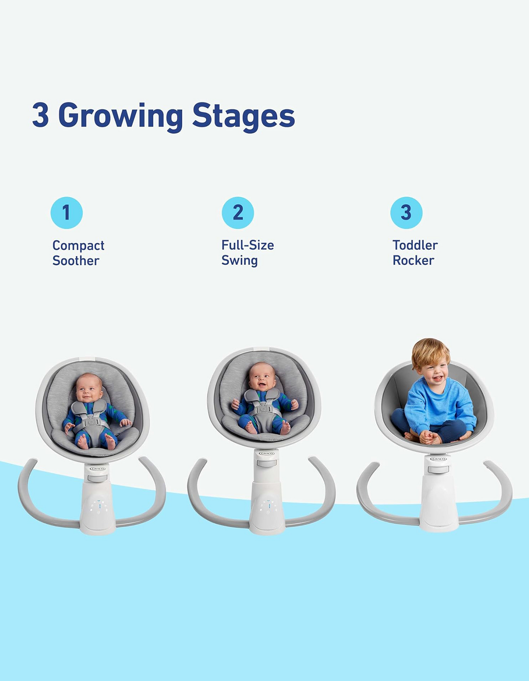 Graco® Soothe ’n Sway® Baby Swing with Bluetooth Lucca G-1AV00LCC 2203029 at Zubaidas® - Pakistan’s No. 1 and the most trusted baby and kids store for over 50 years. Shop Online. Nationwide Delivery. Best Prices.