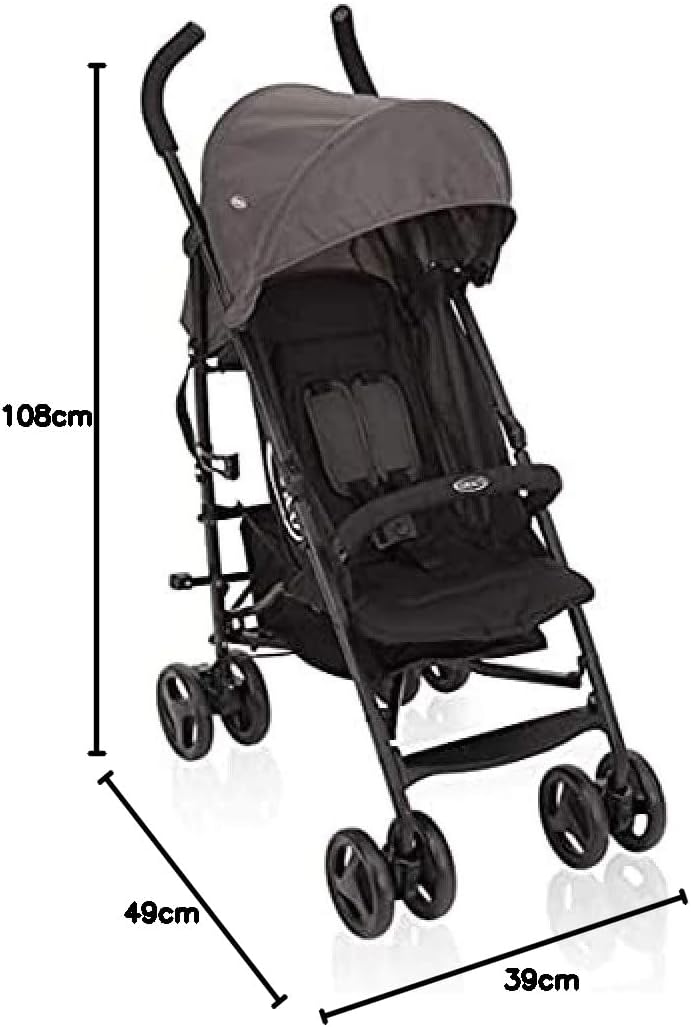 Graco® TraveLite™ Lightweight Stroller Black/Grey 6BF999BGREU at Zubaidas® - Pakistan’s No. 1 and the most trusted baby and kids store for over 50 years. Shop Online. Nationwide Delivery. Best Prices.