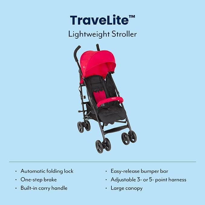 Graco® TraveLite™ Lightweight Stroller Cherry 6BF999CHREU at Zubaidas® - Pakistan’s No. 1 and the most trusted baby and kids store for over 50 years. Shop Online. Nationwide Delivery. Best Prices.