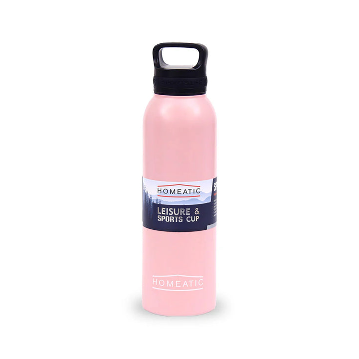 Homeatic Leisure and Sports Vacuum Flask 730ML Pink Steel Water Bottle at Zubaidas