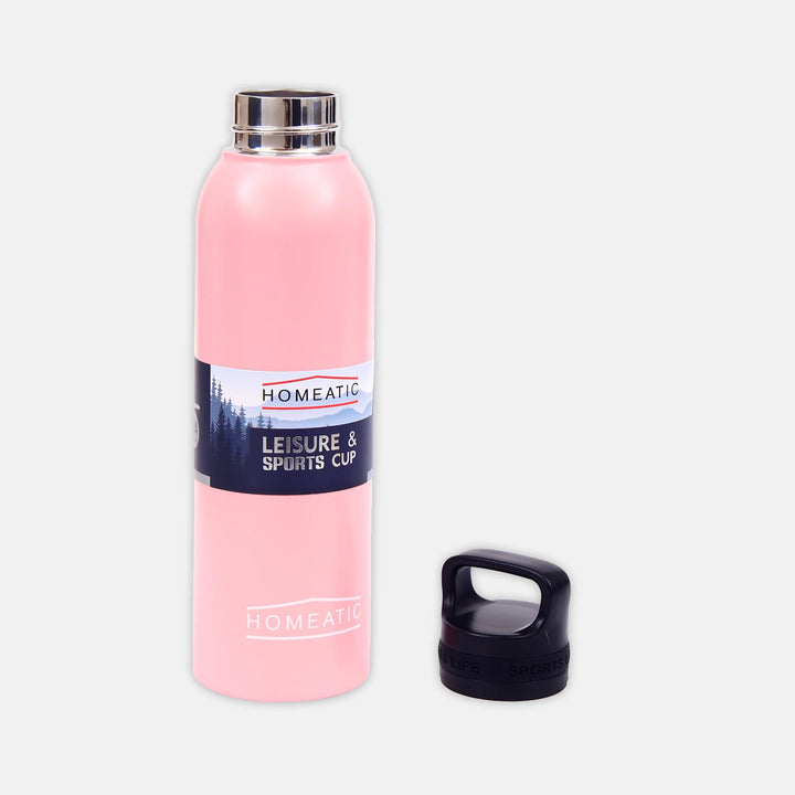 Homeatic Leisure and Sports Vacuum Flask 730ML Pink Steel Water Bottle at Zubaidas Official Pakistan