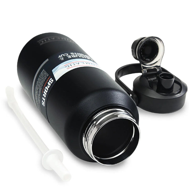 Homeatic Leisure and Sports Vacuum Flask 1300ML Black Steel Water Bottle at Zubaidas Best Online Baby and Kids Store in Pakistan