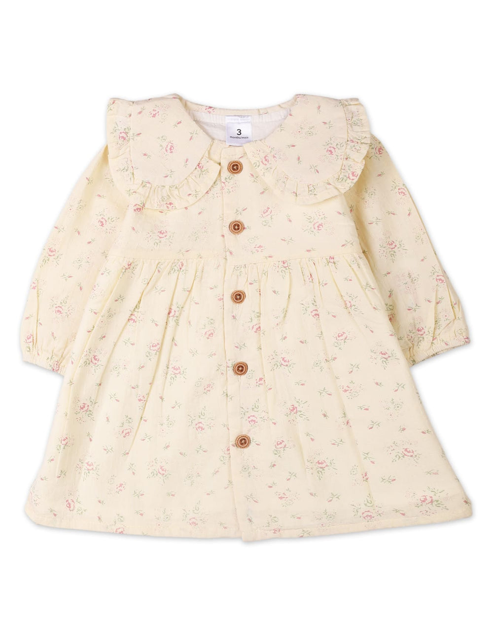 Infant 2 Pieces Winter Outfit Bambies Floral Cream at Zubaidas Pakistan