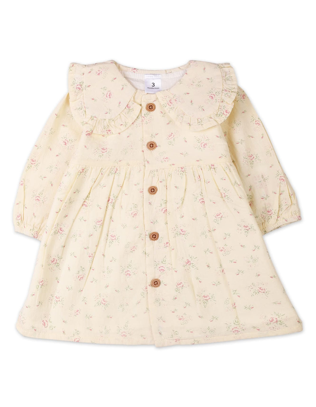 Infant 2 Pieces Winter Outfit Bambies Floral Cream at Zubaidas Pakistan