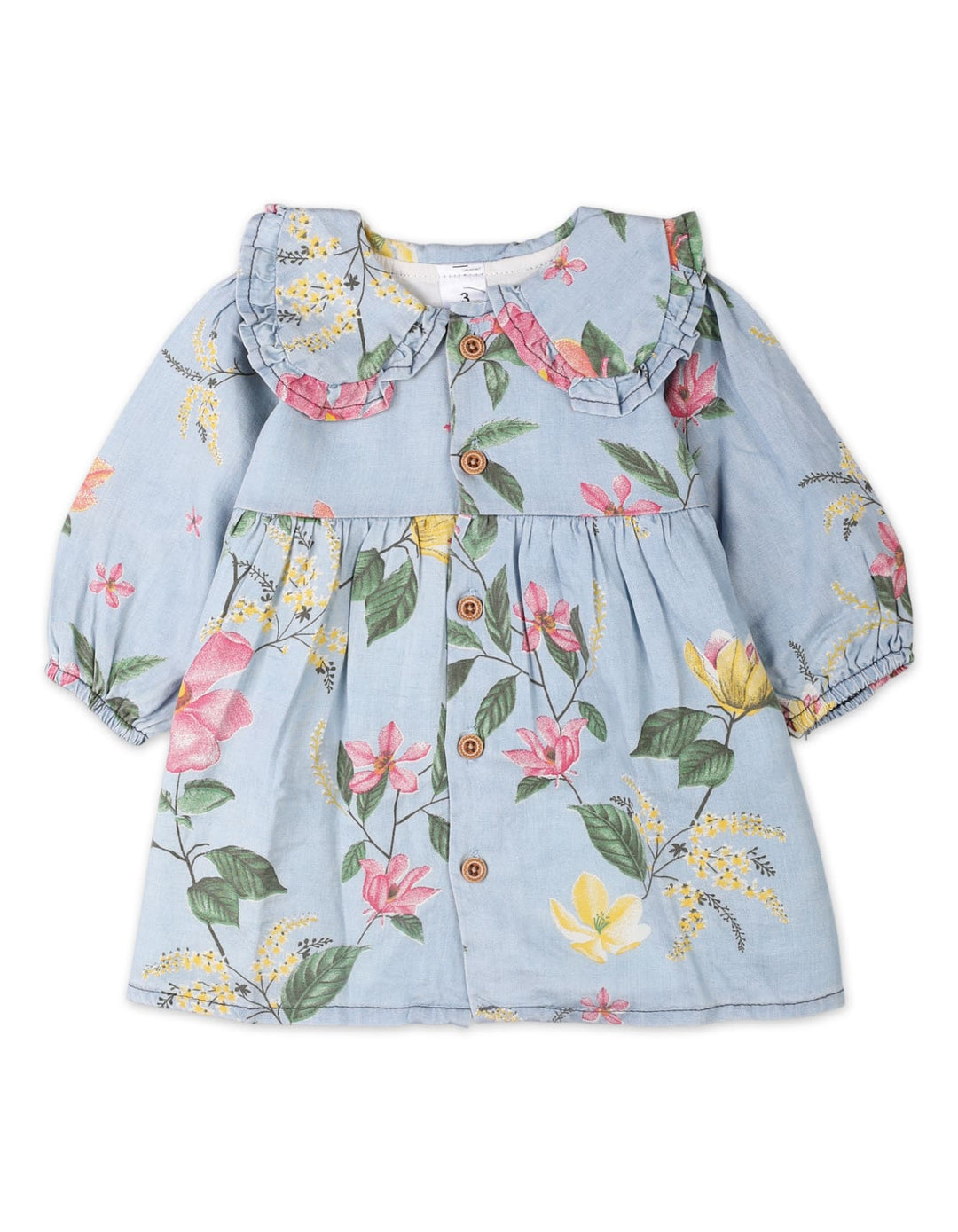 Infant 2 Pieces Winter Outfit Bambies Floral Light Blue at Zubaidas Pakistan