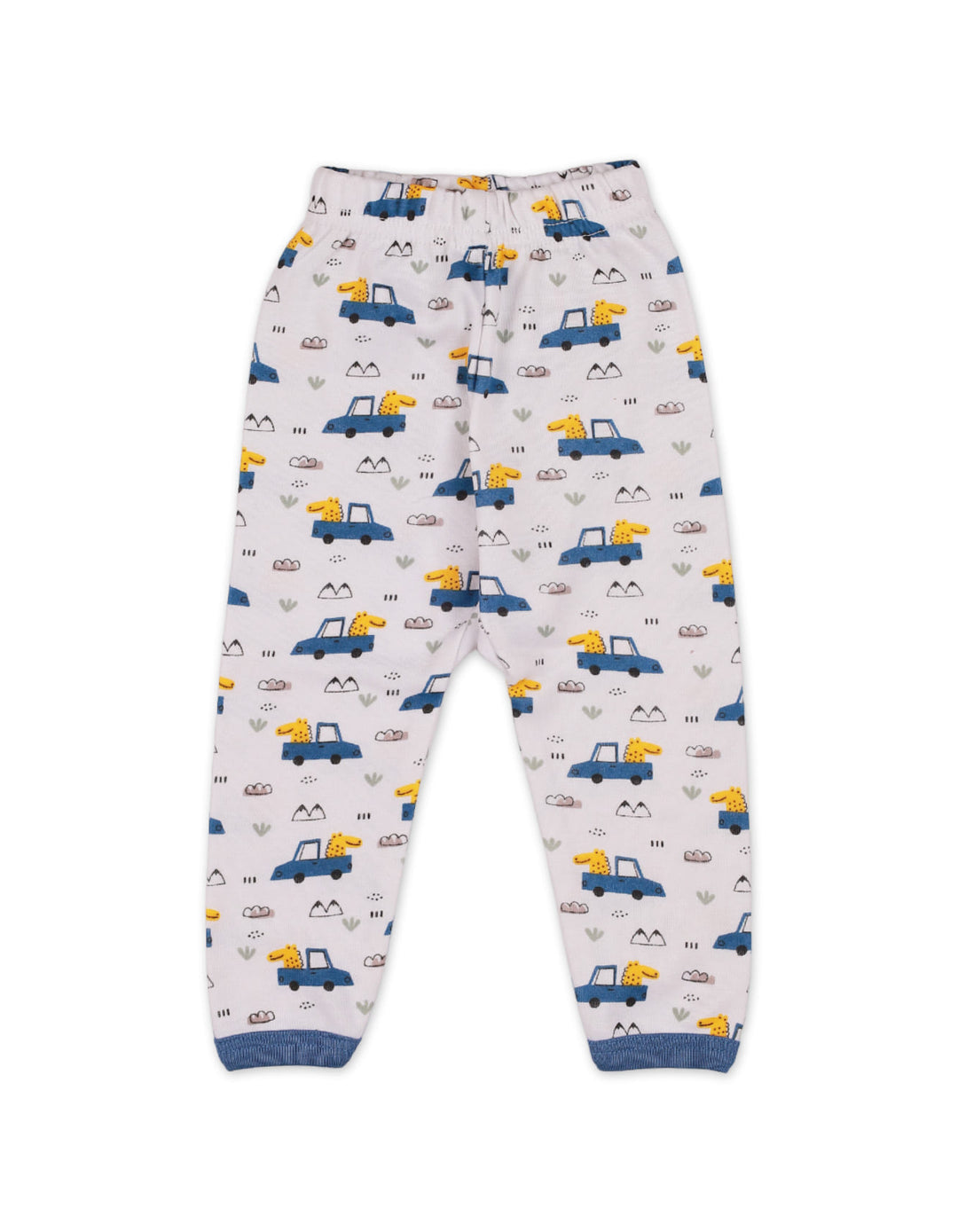 Infant Baby Boys Sleeping Suits Bambies Dino White and Blue at Zubaidas Official