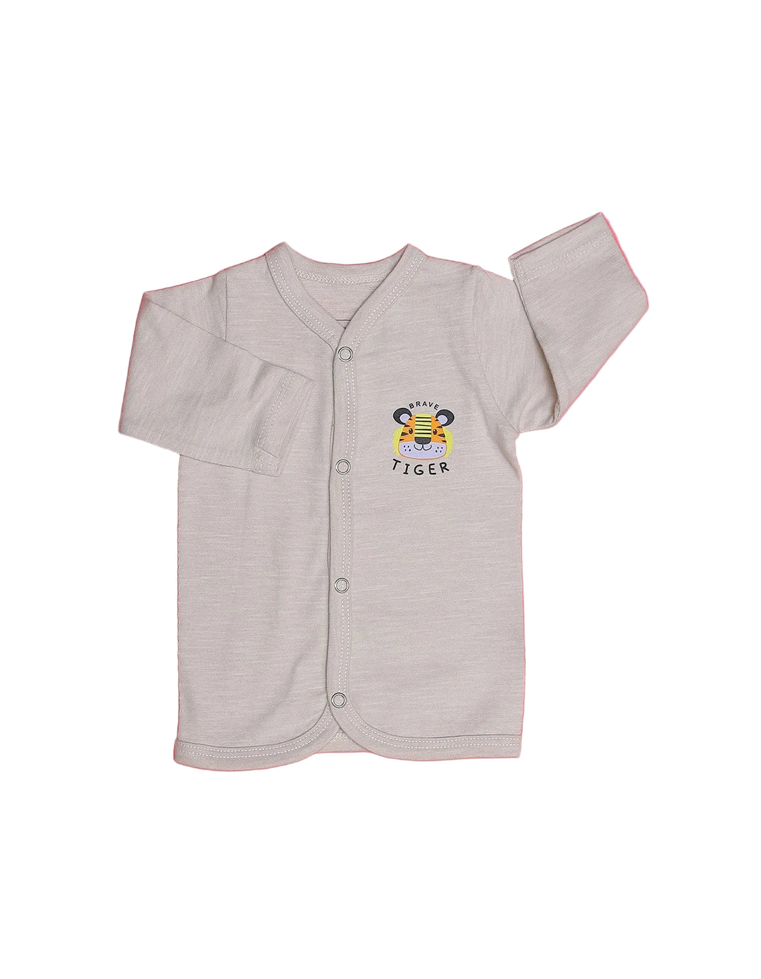 Infant Baby Sleeping Suits Bambies Brave Tiger Light Grey at Zubaidas Official