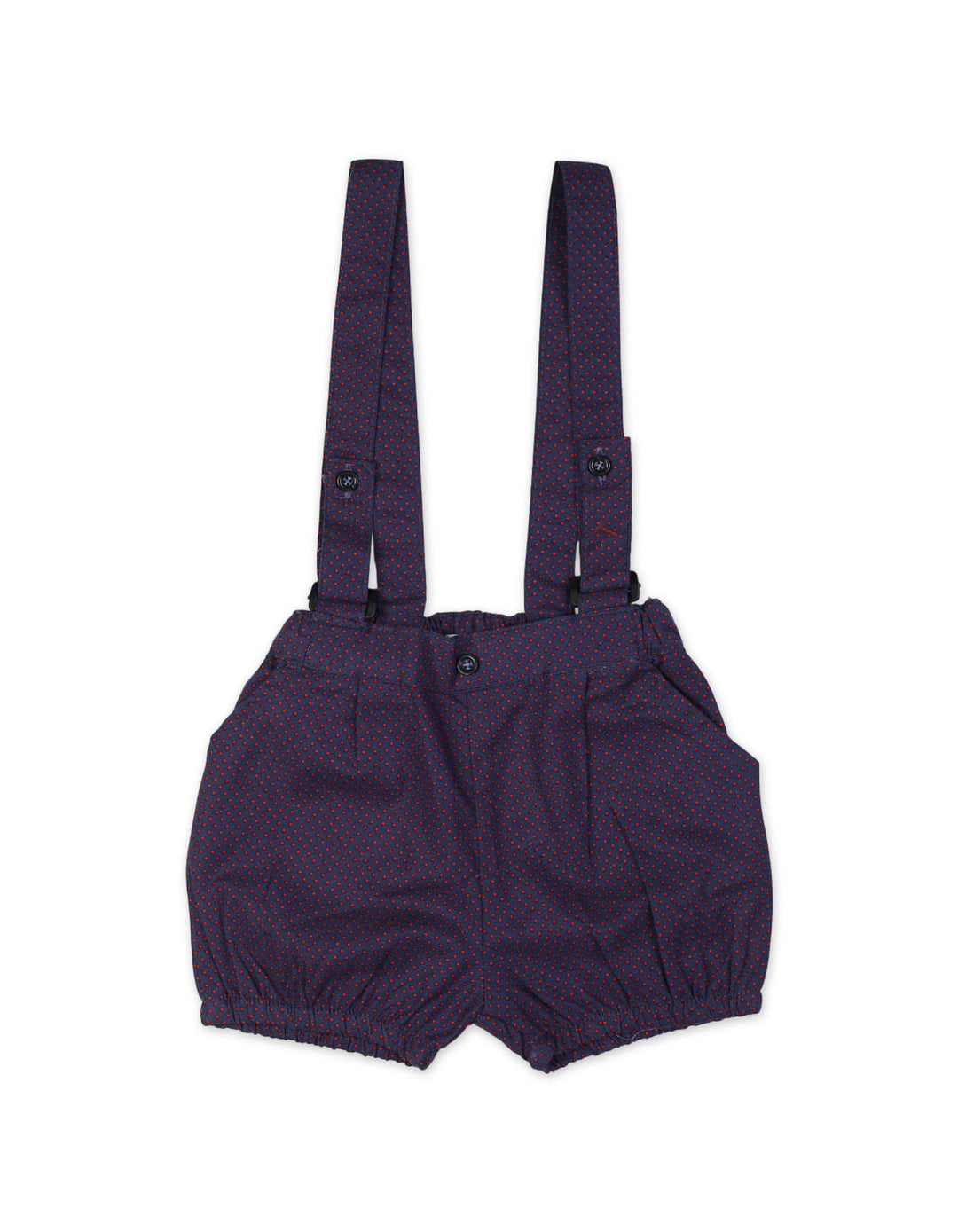 Baby Boys Dungaree Romper Bambies White and Navy at Zubaidas Online Pakistan