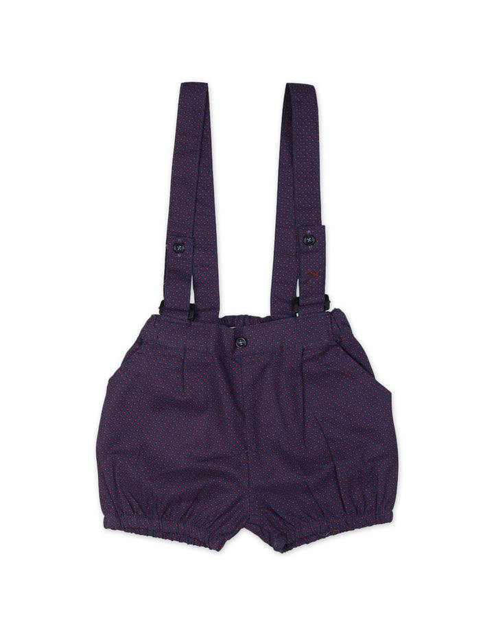 Baby Boys Dungaree Romper Bambies White and Navy at Zubaidas Online Pakistan