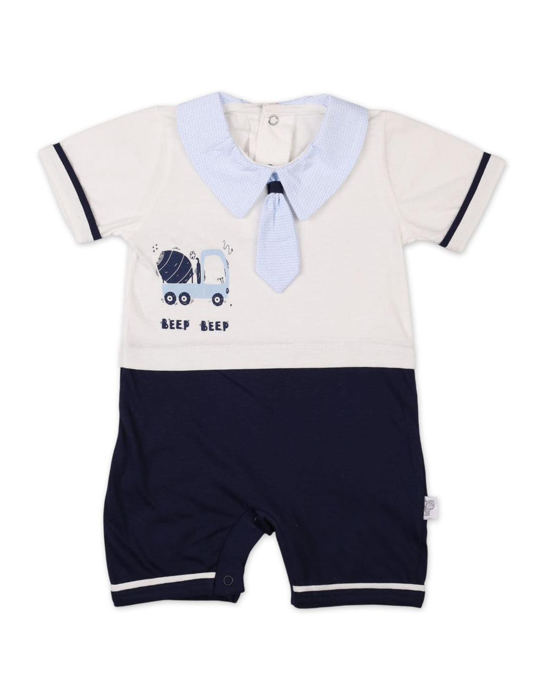 Infant Boys Summer Romper Navy Premium Turkish Collection at Zubaidas