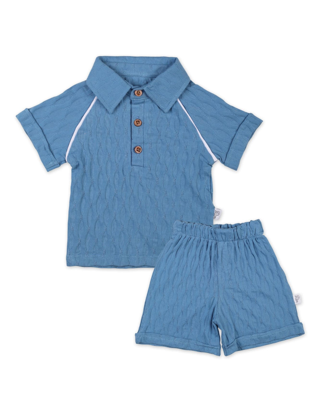 Infant Boys Summer Suit Blue Premuim Turkish Collection at Zubaidas