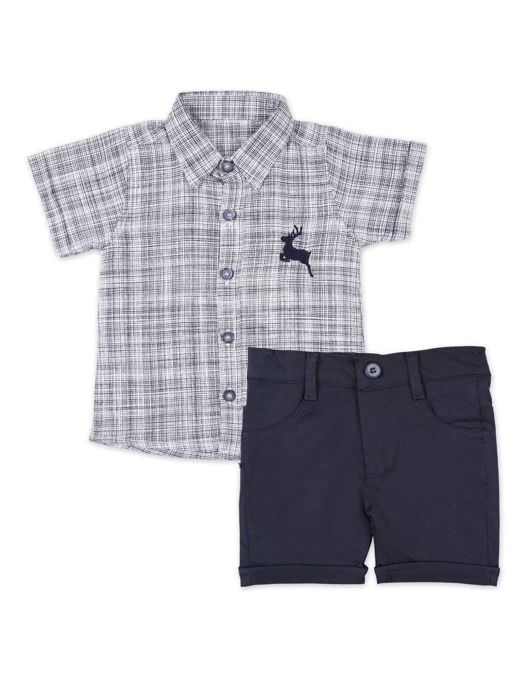 Infant Boys Summer Suit Grey Premium Turkish Collection at Zubaidas