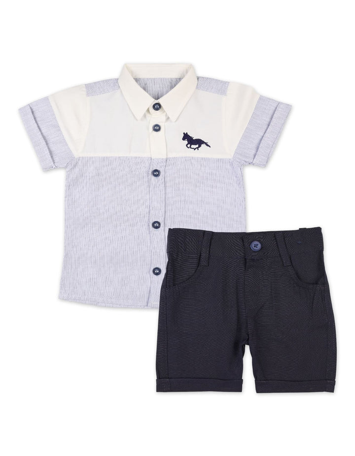 Infant Boys Summer Suit Light Blue Premium Turkish Collection at Zubaidas