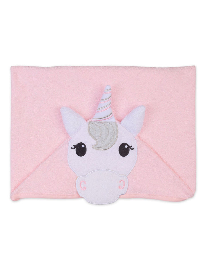 Infant Girl Bath Towel Hooded Unicorn Pink at Zubaidas Online Pakistan