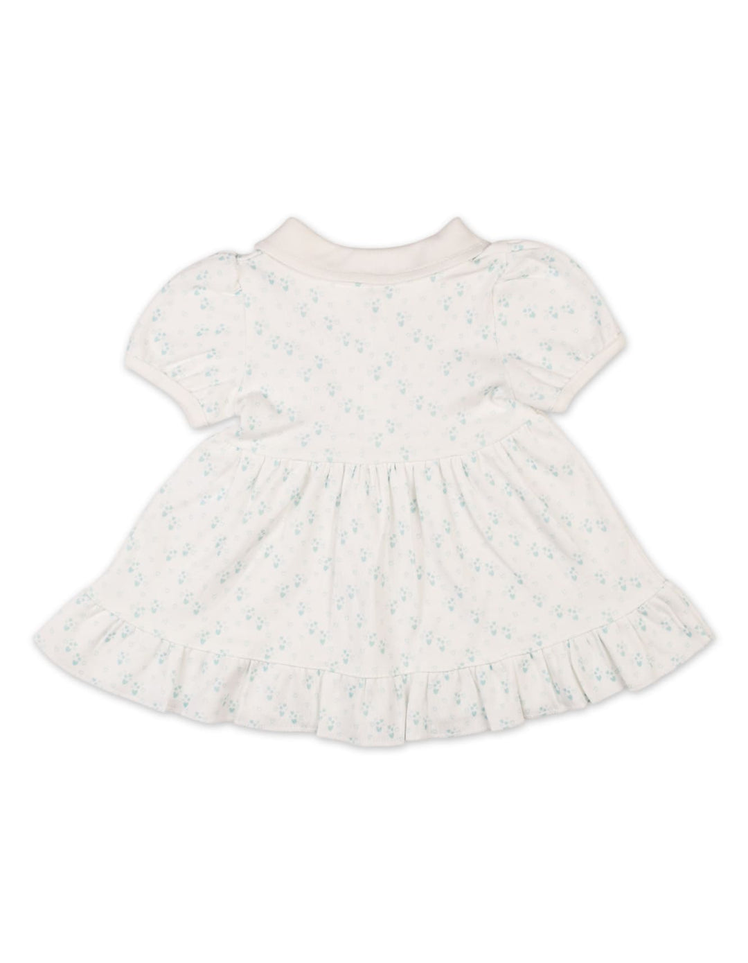 Infant Girls Summer Dress Green Premium Turkish Collection at Zubaidas Official Pakistan