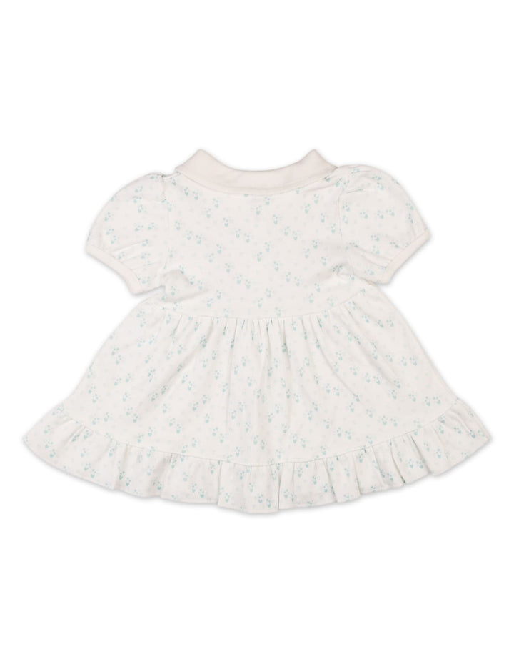 Infant Girls Summer Dress Green Premium Turkish Collection at Zubaidas Official Pakistan