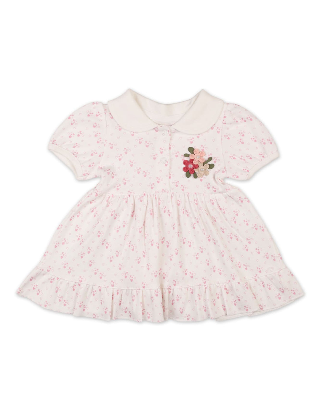 Infant Girls Summer Dress Pink Premium Turkish Collection at Zubaidas