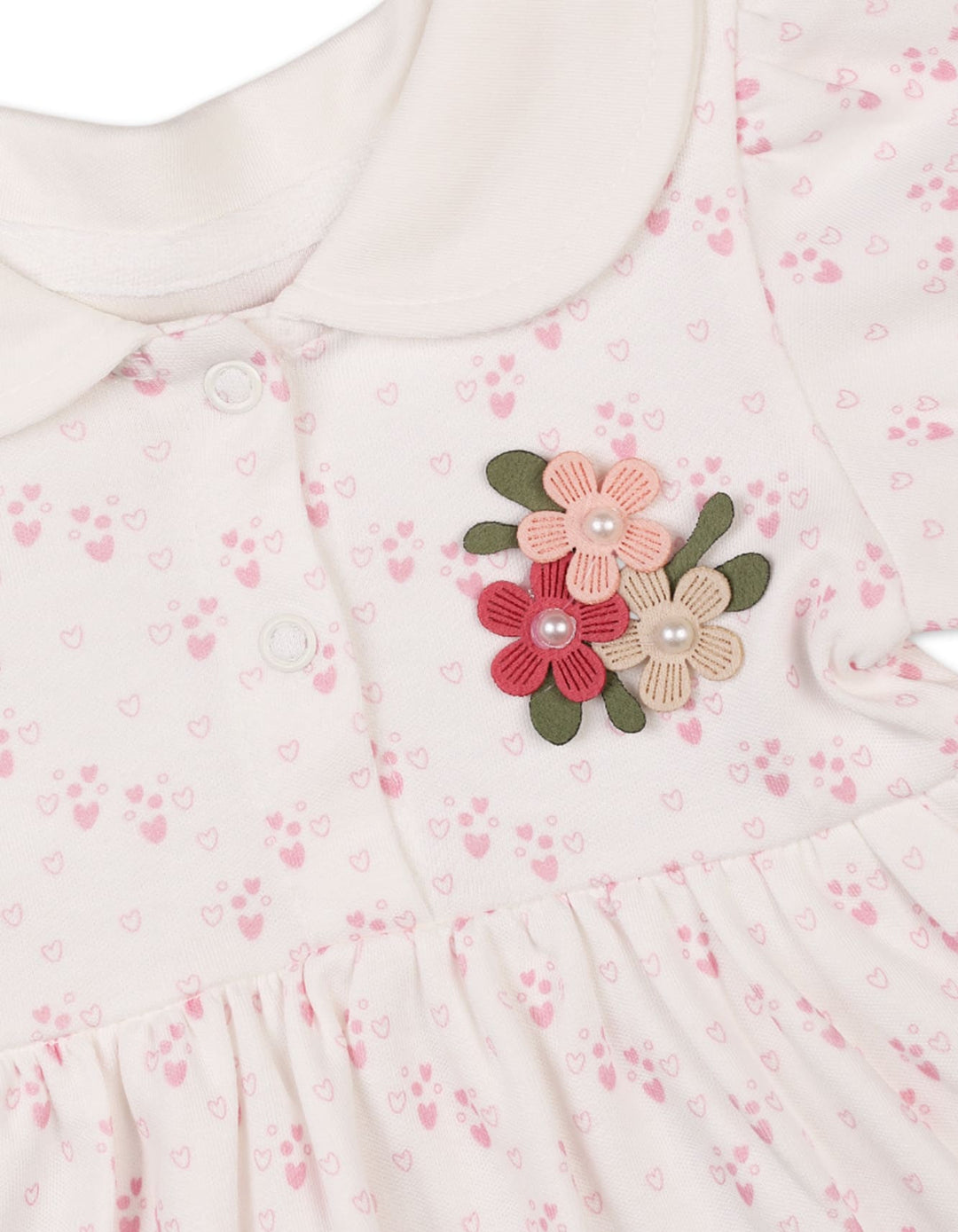 Infant Girls Summer Dress Pink Premium Turkish Collection at Zubaidas Official Pakistan