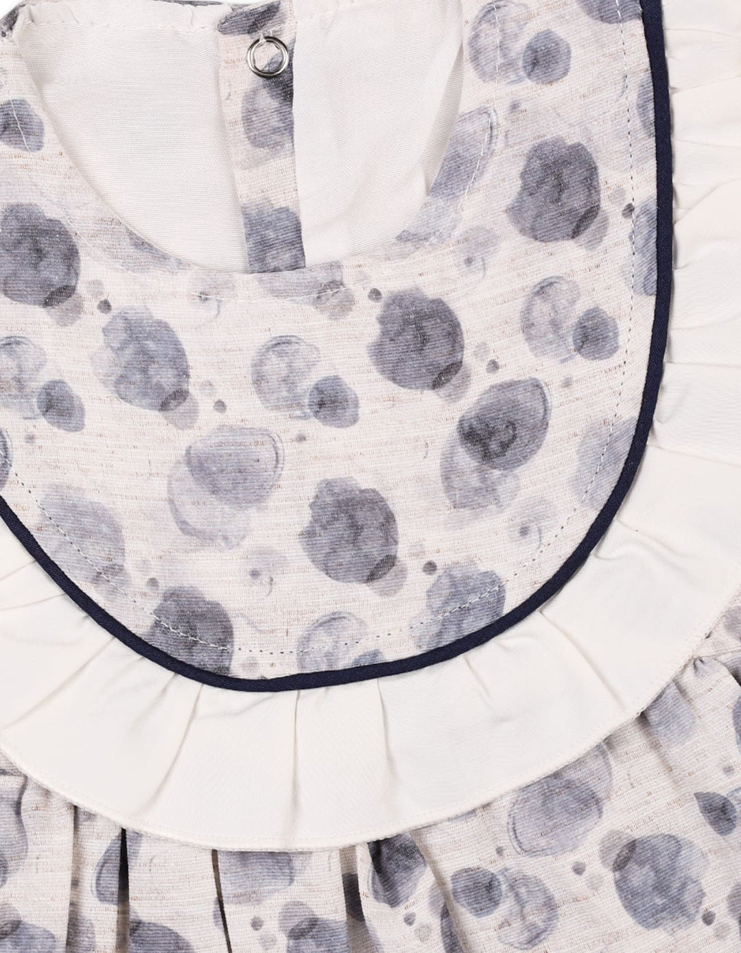 Infant Girls Summer Dress White and Black Premium Turkish Collection at Zubaidas Official Pakistan