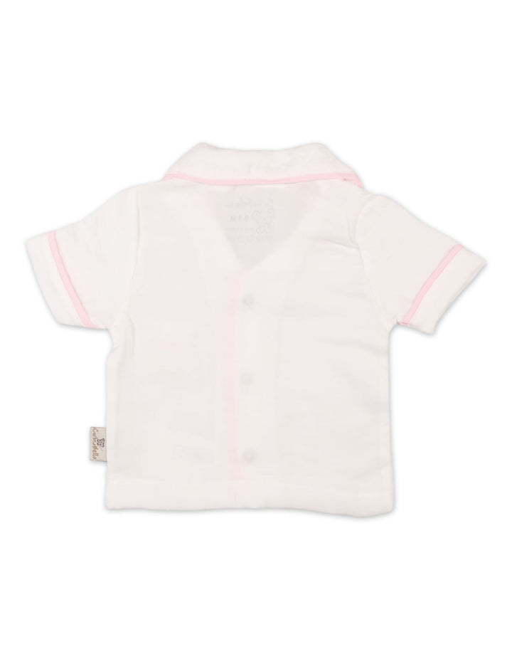 Infant Girls Summer Suit Pink and White Premium Turkish Collection at Zubaidas The Biggest Baby Store in Pakistan