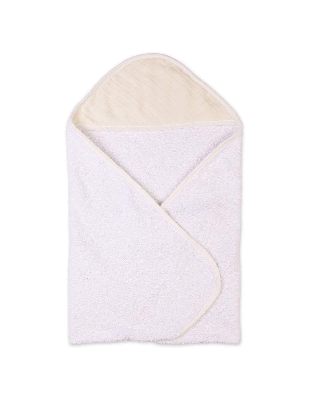 Infant Bath Towels Bambies Hooded Cream and White at Zubaidas