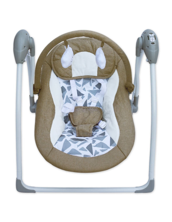 infant Electric Foldable Swings Bambies Beige BM-SW-005 at Zubaidas