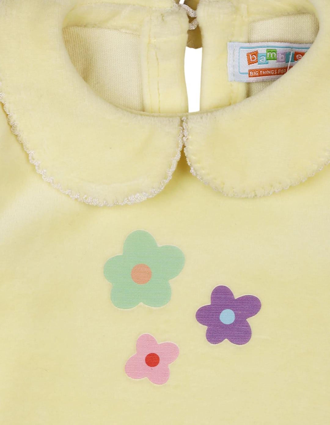 Infant girls winter outfit with flowers bambies at zubaidas Online Baby Store Pakistan 
