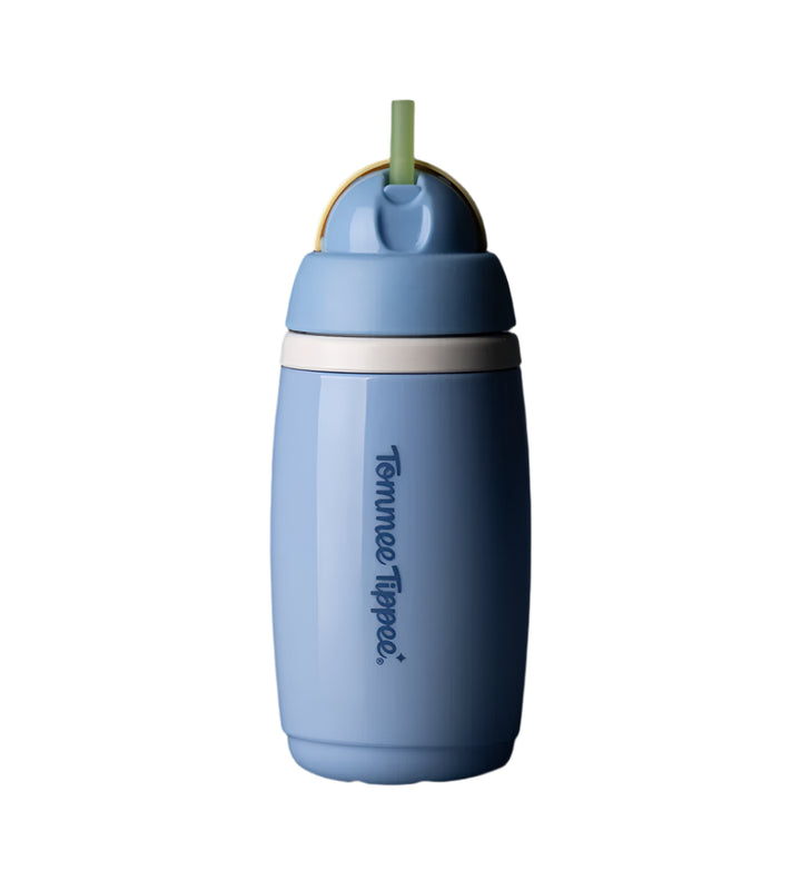 Insulated Sporty Spout and Straw Cup Tommee Tippee 12M+ 266ml Blue 448013 at Zubaidas
