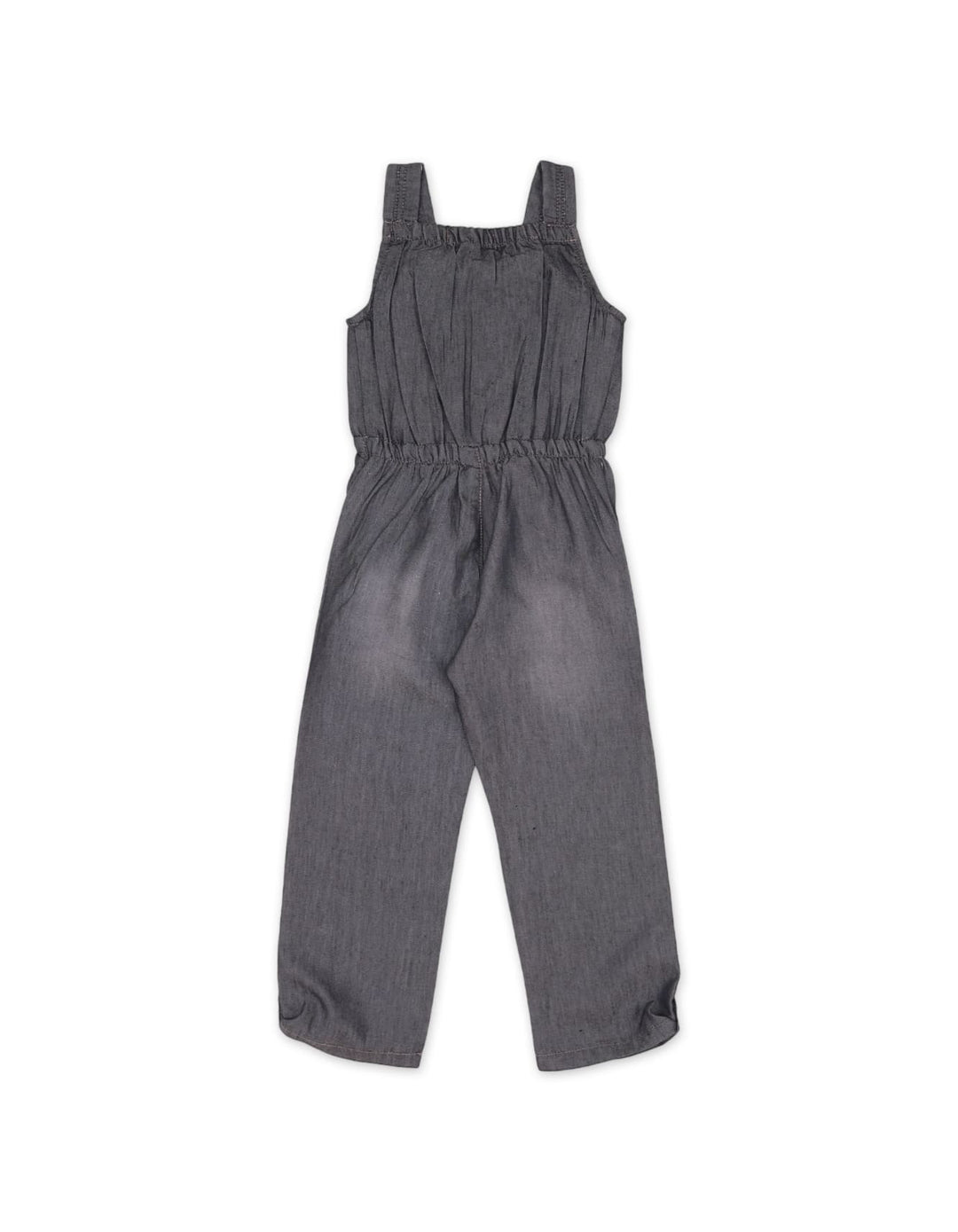 Zubaida's Jumpsuit Girls Denim Char Coal for Girls